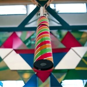 NIB Kids Kaleidoscope Vintage OTAGIRI JAPAN Striped Kaleidoscope Children Toy